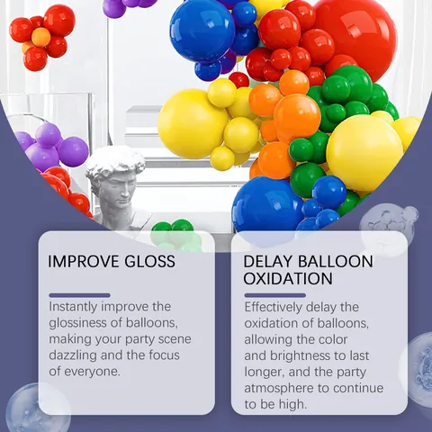 Spray Abrillantador de Globos Potenciador de Atmósfera de Fiesta para Globos de Látex Solución Antioxidante Accesorios Decorativos