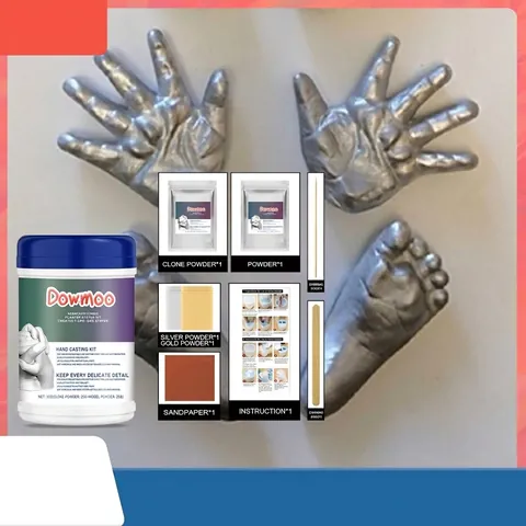 DIY 3D Hand Casting Kit Keepsake Hands Mold Molding Kit For Couples Wedding Baby Footprint Plaster Statues Gift