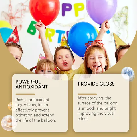 Spray de Brillance pour Ballons pour un Lustre de Longue Durée Traitement de Surface Éclatant pour Décoration de Fête Mariage Événement