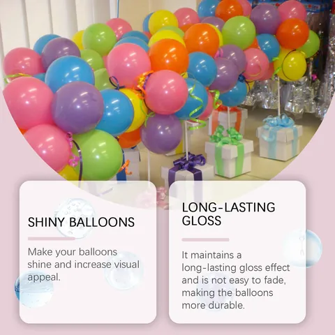 Aerosol Abrillantador Para Globos Tratamiento De Brillo Duradero Fórmula A Base De Agua Para Decoración De Fiestas Y Bodas
