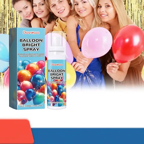 Spray Brillante para Globos Dowmoo Resistente a la Oxidación Brillo Duradero Spray de Brillo para Globos de Látex Decoración de Fiestas