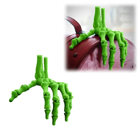 Mano di Scheletro Stampata in 3D Decorazione di Halloween Articolazioni Mobili Ornamento a Forma di Teschio per Scrivania Regalo Creativo