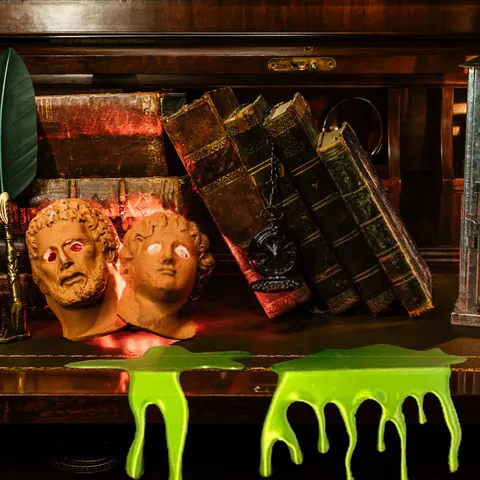 Halloween Bloeddruppel Plank Decor Metaal Gotische Kunst Horror Muur Ornament Voor Thuis Kantoor Feest Decoratie Rood Groen
