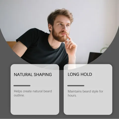 Men Beard Balm Natural Organic Beard Wax Styling Grooming Cream Vanilla Mango Scent Facial Hair Care Product