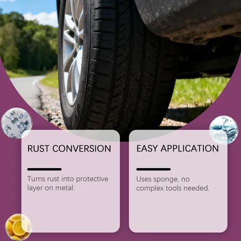 Homonth Multi Purpose Rust Remover Spray For Car Metal Furniture Effective Daily Cleaning Liquid Rust Conversion Protective Coating
