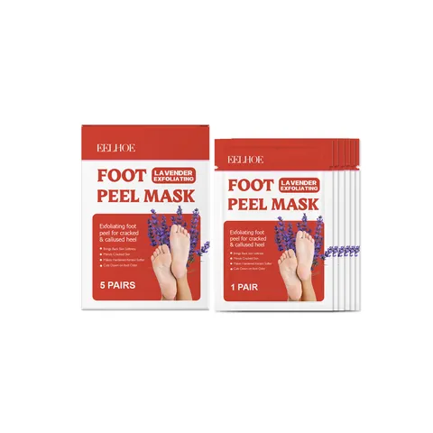 Maschera Esfoliante per Piedi alla Lavanda Maschera per Piedi per Riparazione Pelle Morta Secca Rimozione Calli Maschera Idratante Piedi