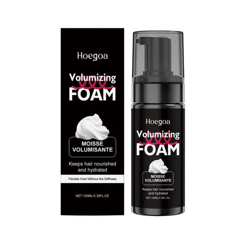 HOEGOA Haar Volumemousse Natuurlijke Luchtige Voedende Stylingschuim Voor Krullend Haar Flexibele Versteviging Glanzende Glans Voor Dames