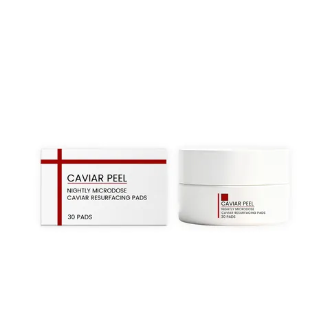 Dischetti Caviar Resurfacing Cura Notturna Esfoliazione Delicata Dischetti di Cotone per Pulizia Viso Idratante