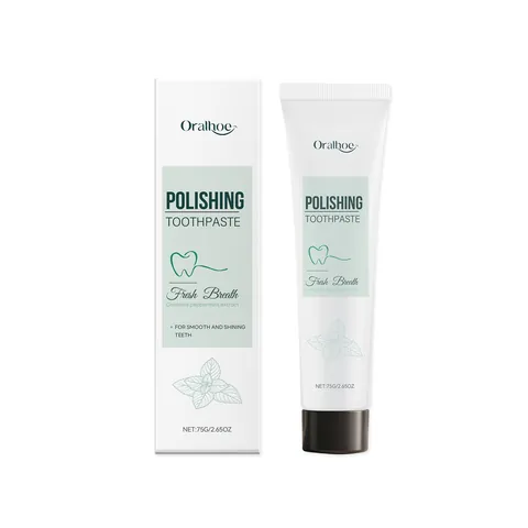 Dentifrice Polissant Oralhoe Blanchiment Doux Formule Menthe Haleine Fraîche Soin Buccal Quotidien Hygiène Pour Adultes