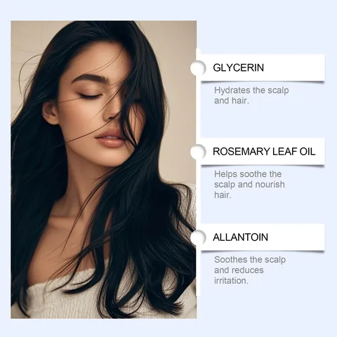 Rosemary Scalp Nourishing Hair Volume Roll-on Serum Strengthening Follicles Hair Growth Treatment Essence For Daily Care