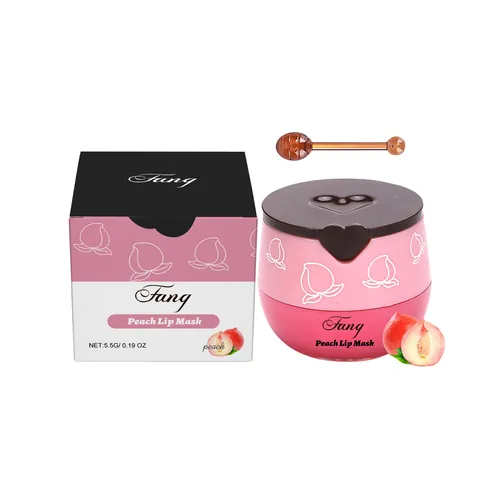 Perzik Lippenmasker Hydraterend Voedend Vervaagt Lippenlijntjes Roze Pot Met Applicator Huidverzorging Vrouwen