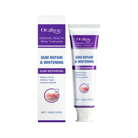 Dentifrice Soin des Gencives Réparation et Blanchiment Haleine Fraîche Nettoyage Profond Soin Buccal Quotidien Adulte