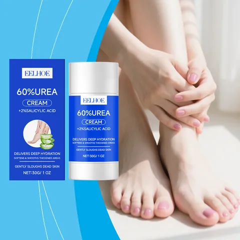 Barra de Cuidado de Pies EELHOE con 60% de Urea y 2% de Ácido Salicílico Crema de Urea Hidratante para Pies Secos y Agrietados