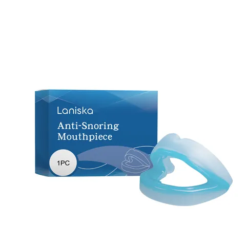 Laniska Anti-Snoring Mouthpiece Silicone Night Guard For Teeth Grinding Sleep Aid Mouth Guard For Adults Sleep Care Mouthpiece