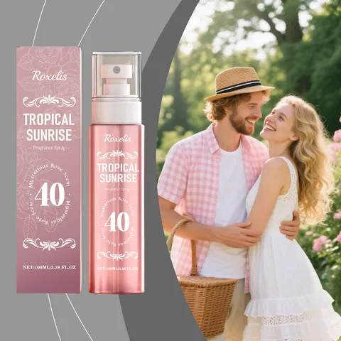 Roxelis Tropical Sunrise Geheimnisvoller Rosen Duftspray Holziger Blumenduft Langanhaltendes Romantisches Body Mist Damen
