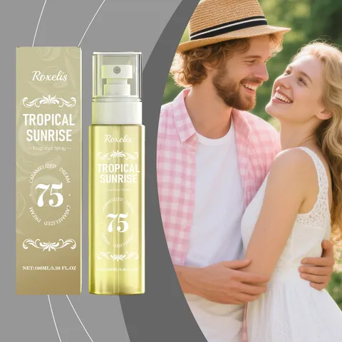 Roxelis Tropical Sunrise Caramelized Dream Duftspray Lang Anhaltendes Körpernebel Für Damen Vertrauensschub