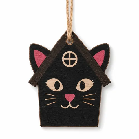 Halloween Wooden House Pendants Facial Expressions Hanging Ornaments Skull Pumpkin Ghost Frankenstein Tree Decoration Party Favors