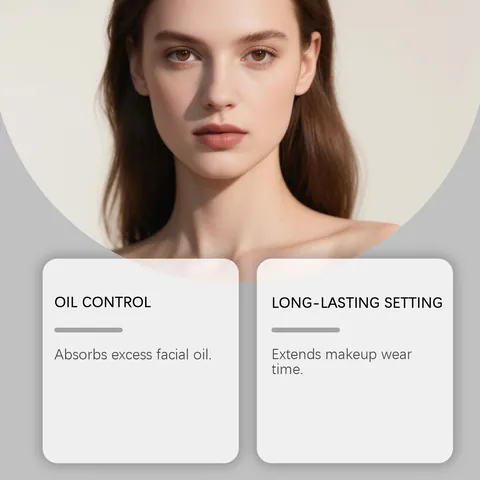 Ölkontrolle Kompaktpuder Mattes Finish Langanhaltendes Gesicht Make-up Wasserdichtes Fixierpuder Für Makellose Haut