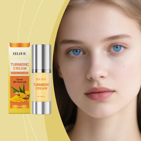 Turmeric Moisturizing Face Cream Brightening Hydrating Face Lotion For Daily Nourishing Skin Care Smoothing Skin Texture