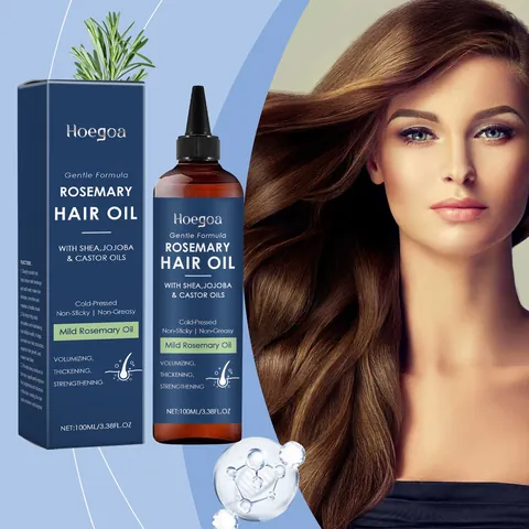 Rosemary Hair Oil Nourishing Scalp Massage Oil Strengthening Smoothing Essential Oil For Healthy Hair Growth Daily Care