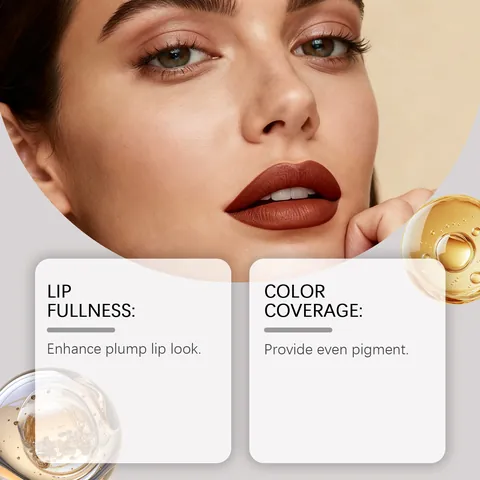 Zephoco Reddish Brown Lip Liner Pencil Plumping Matte Natural Contour Lip Makeup Creamy Luxurious Texture For Women