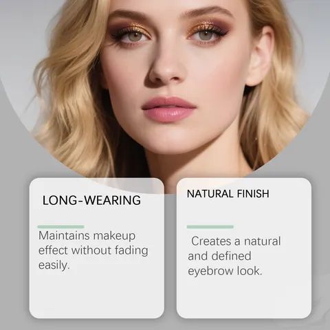 Crayon à Sourcils Zephoco Double Extrémité Brun Stick Précis Avec Brosse Longue Durée Maquillage des Yeux Lisse pour Femmes