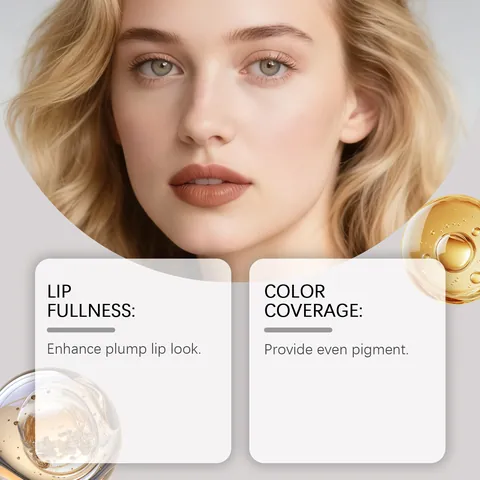 ZEPHOCO Crayon à Lèvres Repulpant Mat Lisse et Crémeux Contour des Lèvres Maquillage Naturel Longue Tenue pour Femmes 5 Nuances