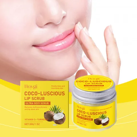 Kurkuma Lippenscrub Oplichtend En Exfoliërend Hydraterende Lippenverzorging Met Vitamine C Kokosolie Voor Zachte Gladde Lippen