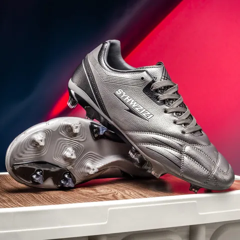 Professional Soccer Shoes Firm Ground FG Cleats Breathable Synthetic Leather Football Boots Training Sneakers For Youth Men Women