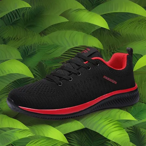 Men Women Running Shoes Breathable Flyknit Mesh Athletic Sneakers Fashion Lightweight Outdoor Sports Casual Walking Shoes Large Size 36-48