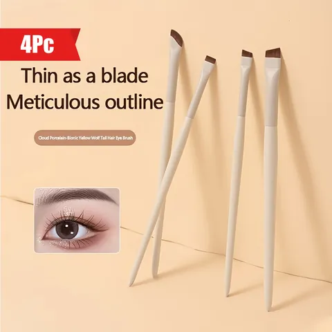 Ultra-Thin Blade Eyeliner Brush Angled Eyebrow Makeup Brush Professional Precise Eye Beauty Tools Synthetic Fiber For Women
