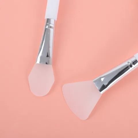 Soft Silicone Facial Mask Brush Double Sided Mud Mask Applicator Tool For Skin Care Facial Cleaning Brush For Women Makeup Tool