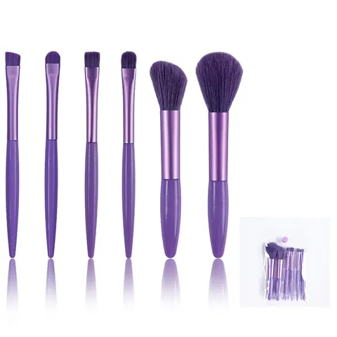 Portable Mini Makeup Brush Collection Synthetic Hair Eyeshadow Blush Powder Brush Professional Cosmetic Beauty Tools Beginners Travel
