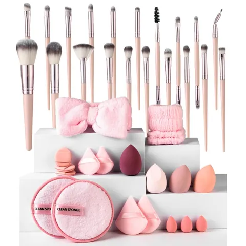 Professional Synthetic Fiber Makeup Brush Kit For Eyeshadow Powder Blending Face Contouring Beauty Tools Women Daily Cosmetic Collection