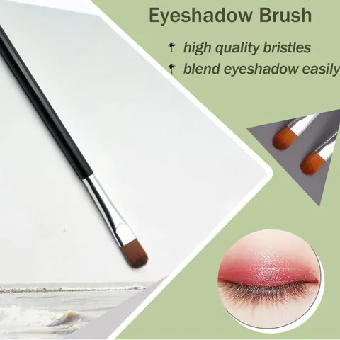 Professional Eyeshadow Eyeliner Eyebrow Brush Sickle Nose Shadow Brush Synthetic Fiber Portable Makeup Tool For Women Travel