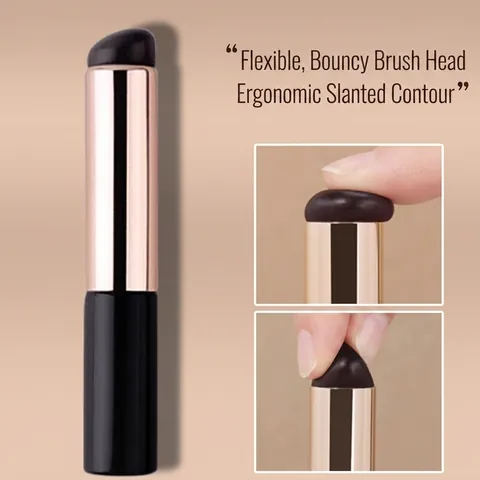 Round Head Silicone Lip Brush Portable Fingertip Smudge Concealer Brush No-Trace Lipstick Blending Makeup Beauty Tool
