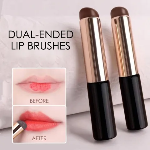 Round Head Silicone Lip Brush Portable Fingertip Smudge Concealer Brush No-Trace Lipstick Blending Makeup Beauty Tool