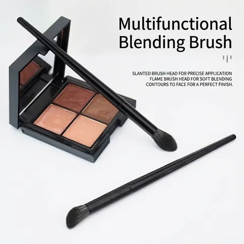 Professional Finger Tip Nose Shadow Brush Angled Concealer Brush Flame Highlighter Smudge Brush Synthetic Fiber Portable Makeup Brush For Women