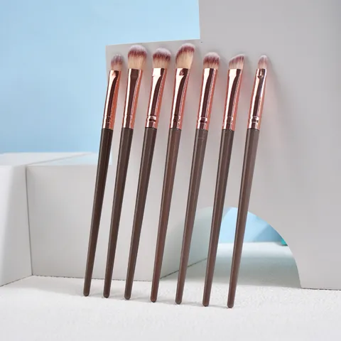 Professional Champagne Gold Makeup Brush Collection Synthetic Bristles Foundation Eyeshadow Blending Powder Brushes For Beginners Women Beauty Tool