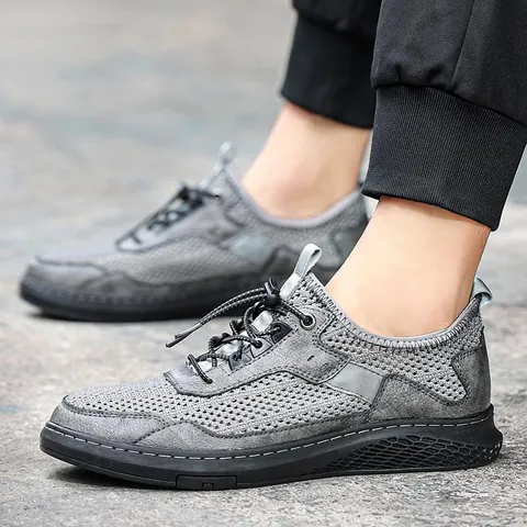 Heren Outdoor Wandelschoenen Ademend Mesh Casual Sneakers Grote Maat 8988 Lichtgewicht Trekking Wandelschoenen voor Sport
