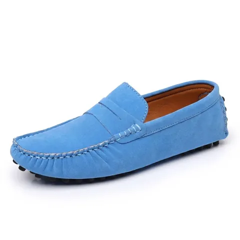 Men Suede Loafers Casual Slip-on Driving Shoes Fashion Moccasins With Anti-slip Pebble Sole Comfortable Lightweight Loafers For Men