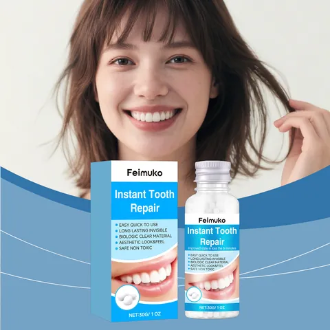 Feimuko Instant Tooth Repair Kit Moldable Thermal Beads Solid Gutta Percha For Missing Broken Teeth Denture Fixation Temporary Filling