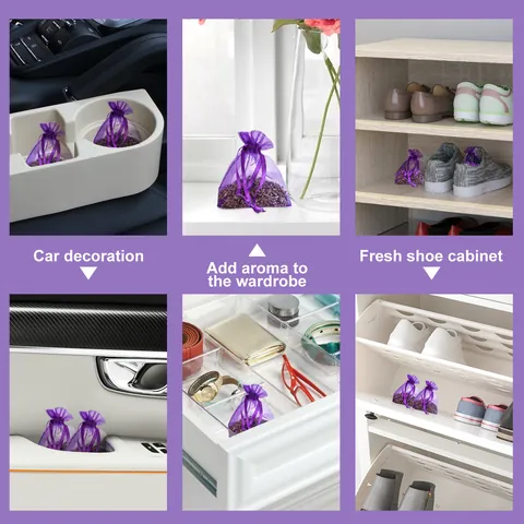 Lavender Sachet Deodorizer For Wardrobe Drawer Shoe Cabinet Natural Dried Flowers Fragrance Home Air Freshener Aromatherapy Bag