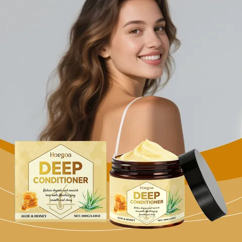 Hoegoa Shiny Nourishing Hair Conditioner With Aloe And Honey Extract For Deep Moisturizing And Smoothing Daily Hair Care