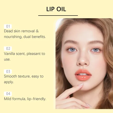 HOYGI Vanille Lippenolie Hydraterend Voedend Glanzend Lip Glow Olie Voor Droge Lippen Reparatie Dagelijkse Lipverzorging
