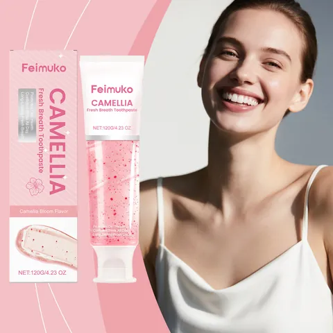 Dentifrice Camélia Pour Haleine Fraîche Nettoyage Dents Éclaircissant Formule Douce Soins Buccaux Quotidiens Parfum Floral Gel Rose Hygiène Buccale