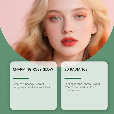 Zephoco Avocado Beauty Cushion Foundation Corrector Hidratante de Larga Duración Air Cushion BB Cream Con Mushroom Puff Set de Regalo de Navidad