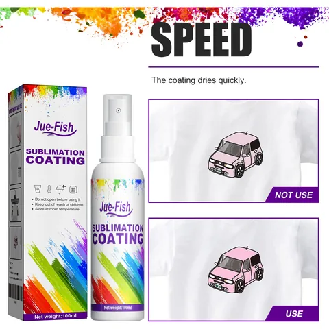 Sublimations-Beschichtungsspray Für Den Wärmeübertragungsdruck Hochglanz Schnelltrocknender Beschichtungszusatz Für Baumwolle Holz Segeltuch