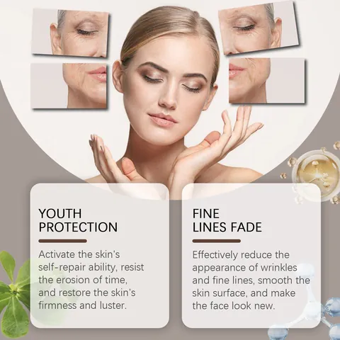 HOYGI Crème de Soin Lissante et Fermeté au Venin de Serpent Anti-rides Hydratante Illuminante Crème Visage pour Femmes
