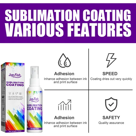 Sublimations-Beschichtungsspray Für Den Wärmeübertragungsdruck Hochglanz Schnelltrocknender Beschichtungszusatz Für Baumwolle Holz Segeltuch